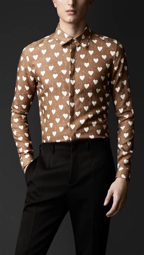 burberry heart print shirt replica|Men’s Designer Shirts .